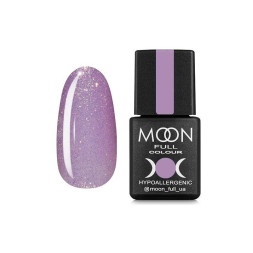 Гель-лак Moon Full Colour 305 светло-сиреневый с золотистым шиммером. 8 мл