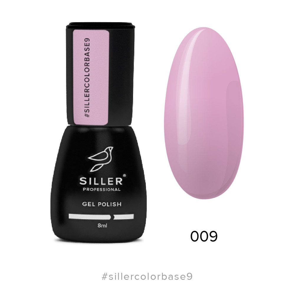 База цветная Siller Professional Color Base 009, насыщенно-розовый, 8 мл 