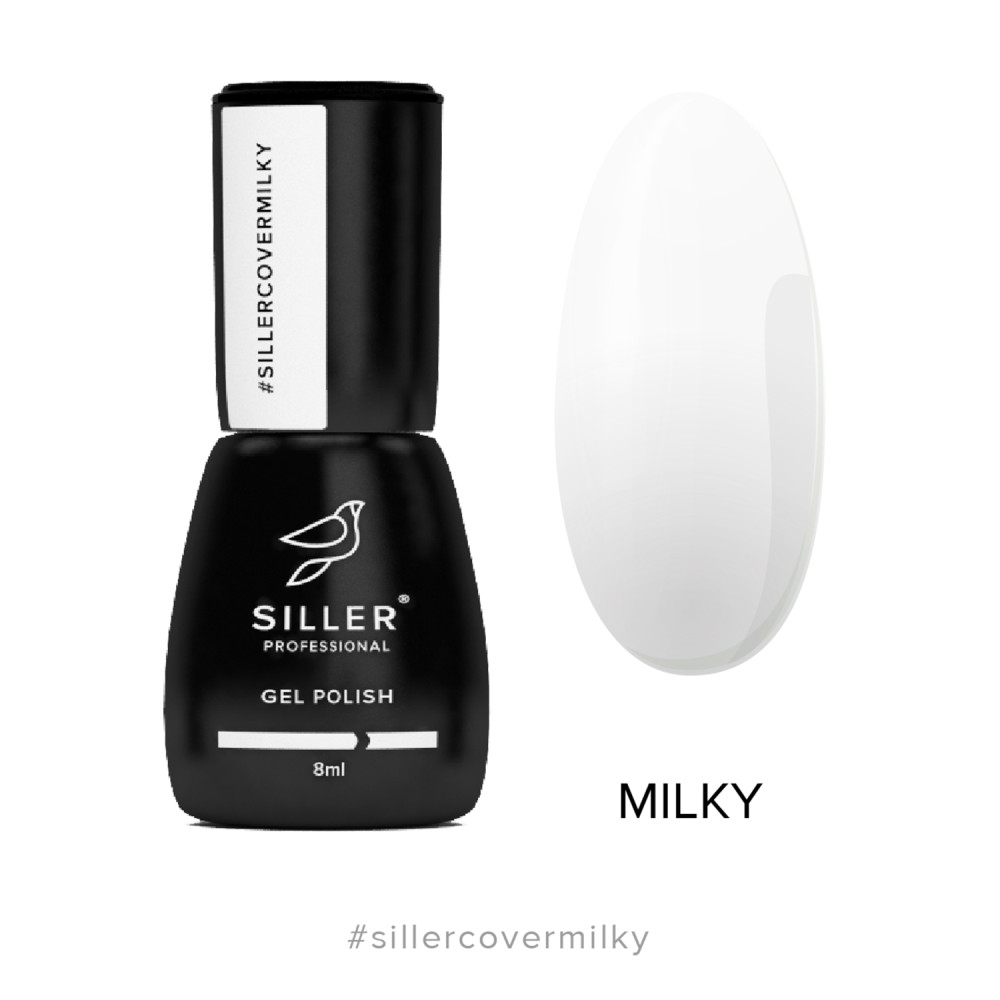 База камуфлююча каучукова Siller Professional Cover Base Milky. молочний. 8 мл