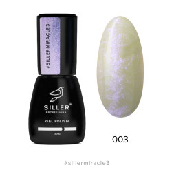 Гель-лак Siller Professional Miracle 003 рожево-бузковий з эфектом перлинного втирання. 8 мл