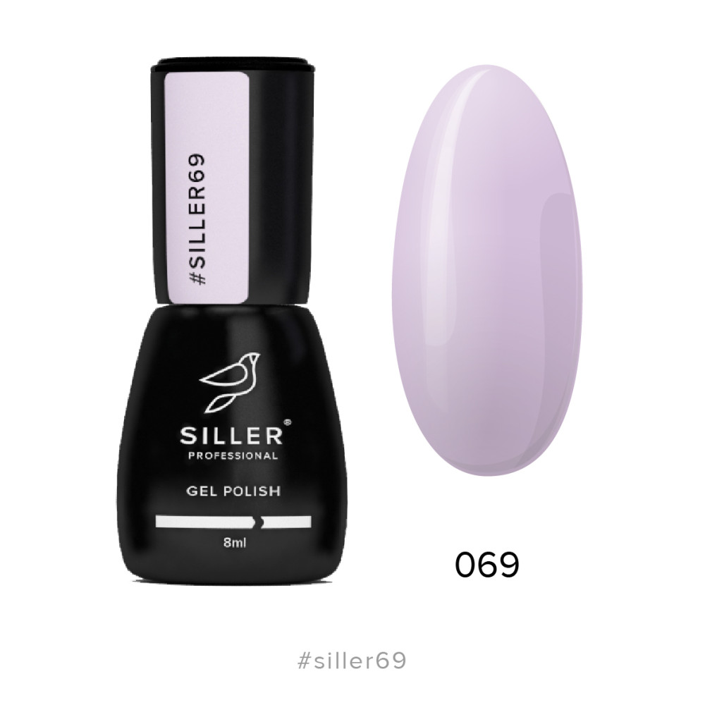 Гель-лак Siller Professional 069 молочно-рожевий. 8 мл