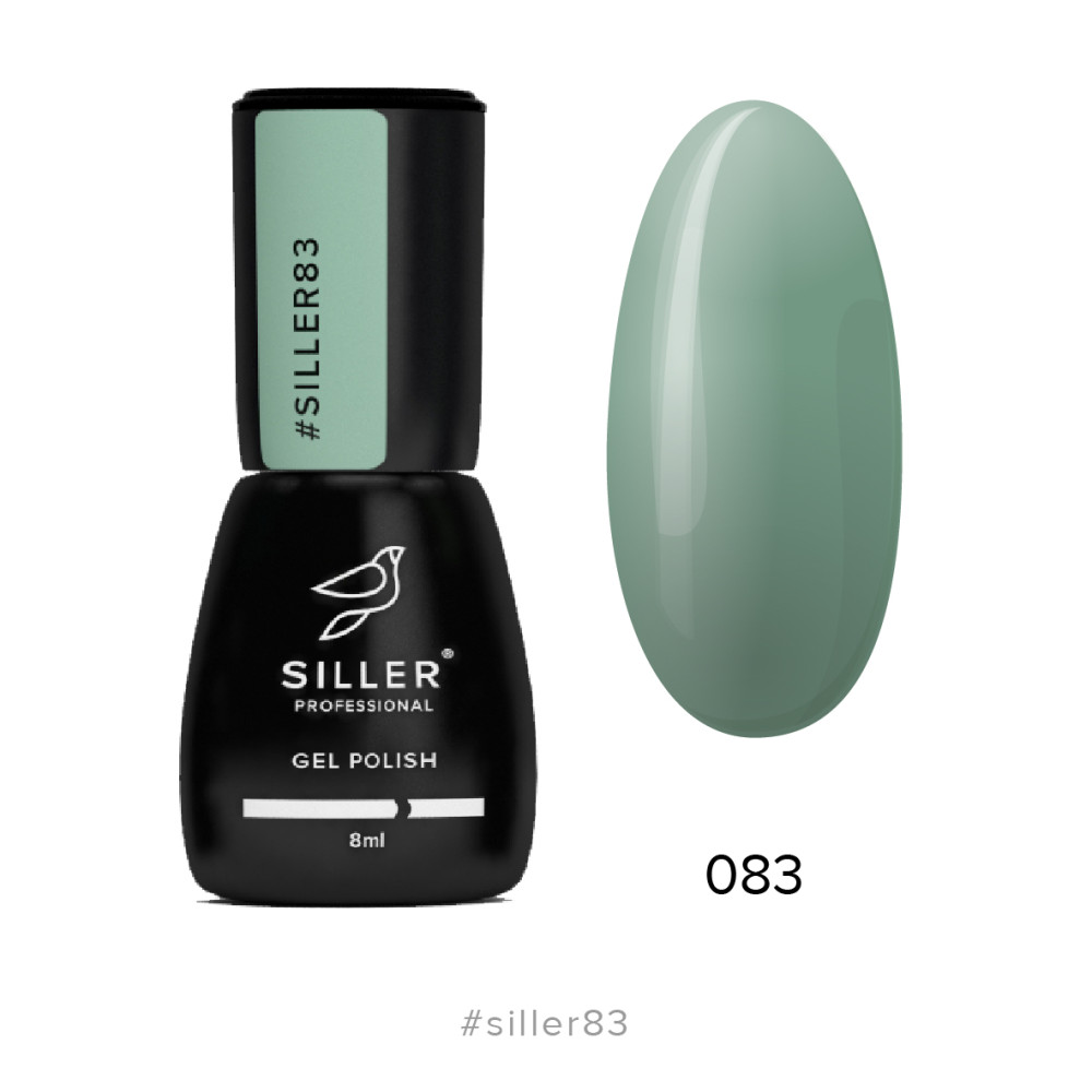 Гель-лак Siller Professional 083 серо-оливковый. 8 мл