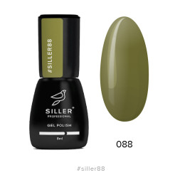 Гель-лак Siller Professional 088 темный хаки. 8 мл