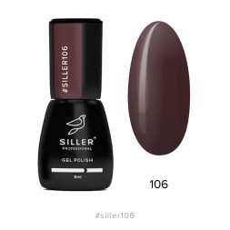 Гель-лак Siller Professional 106 глубокий бордовый. 8 мл