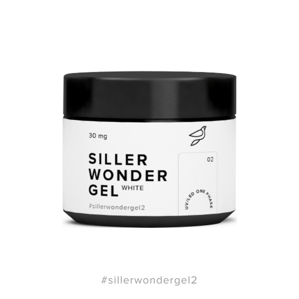 Гель камуфлюючий Siller Professional Wonder Gel 002 White. білий. 30 мг