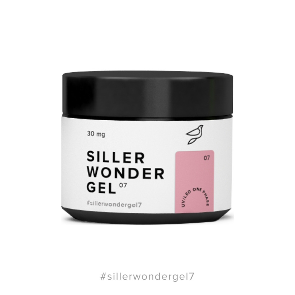 Гель камуфлирующий Siller Professional Wonder Gel 007. темный розово-бежевый. 30 мг