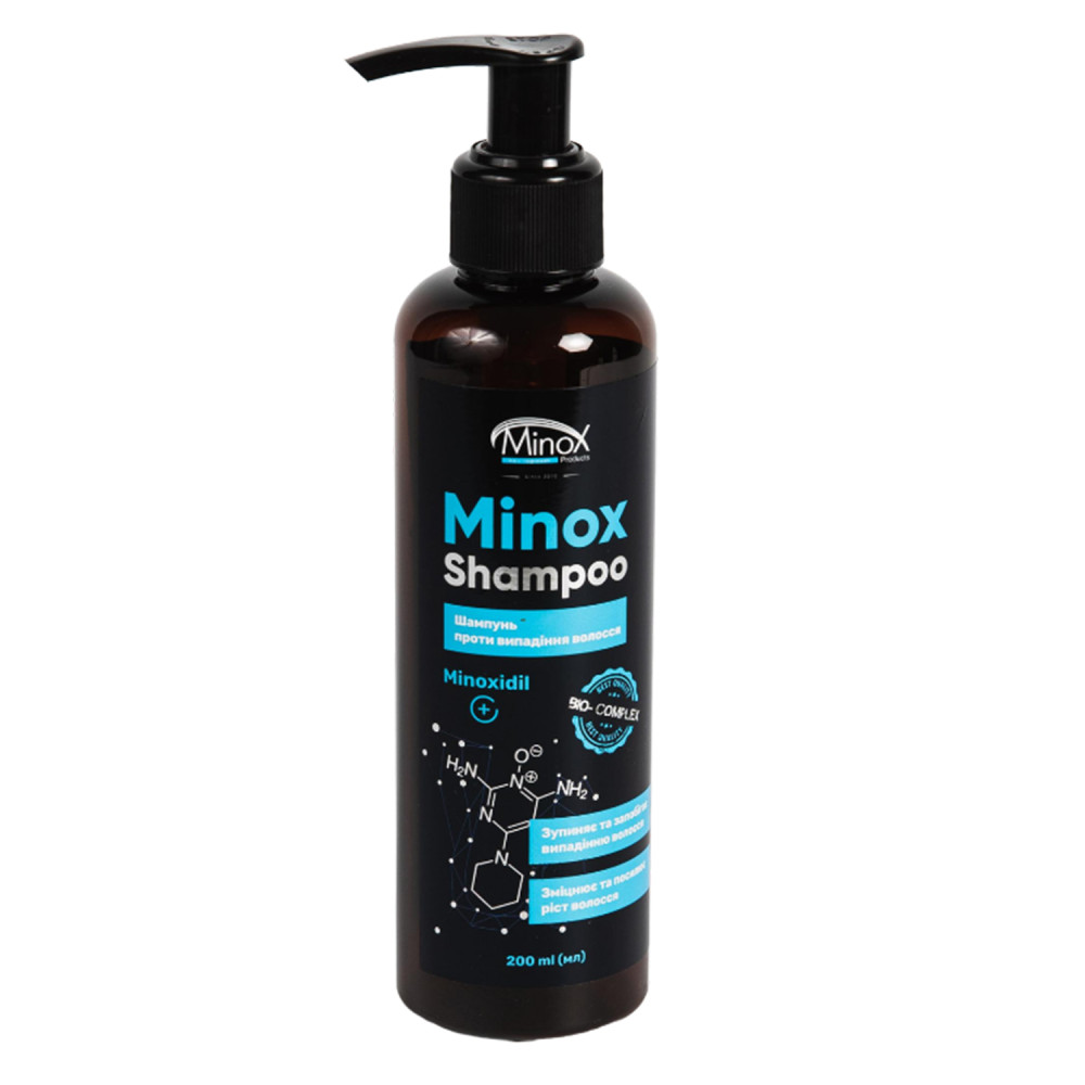 Шампунь проти выпадіння волосся MinoX Shampoo. 200 мл