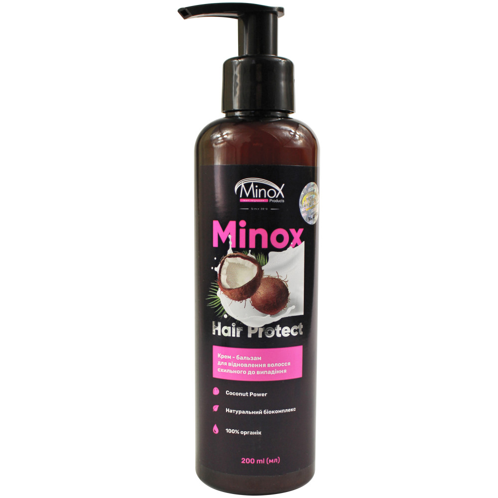 Крем-бальзам для відновлення волосся схильного до випадіння MinoX Hair Protect. 200 мл