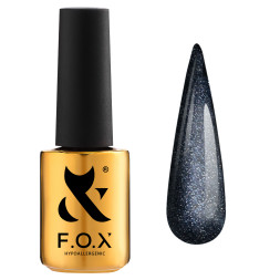 База з эфектом котяче око F.O.X Base Cat Eye 005. чорний. 7 мл