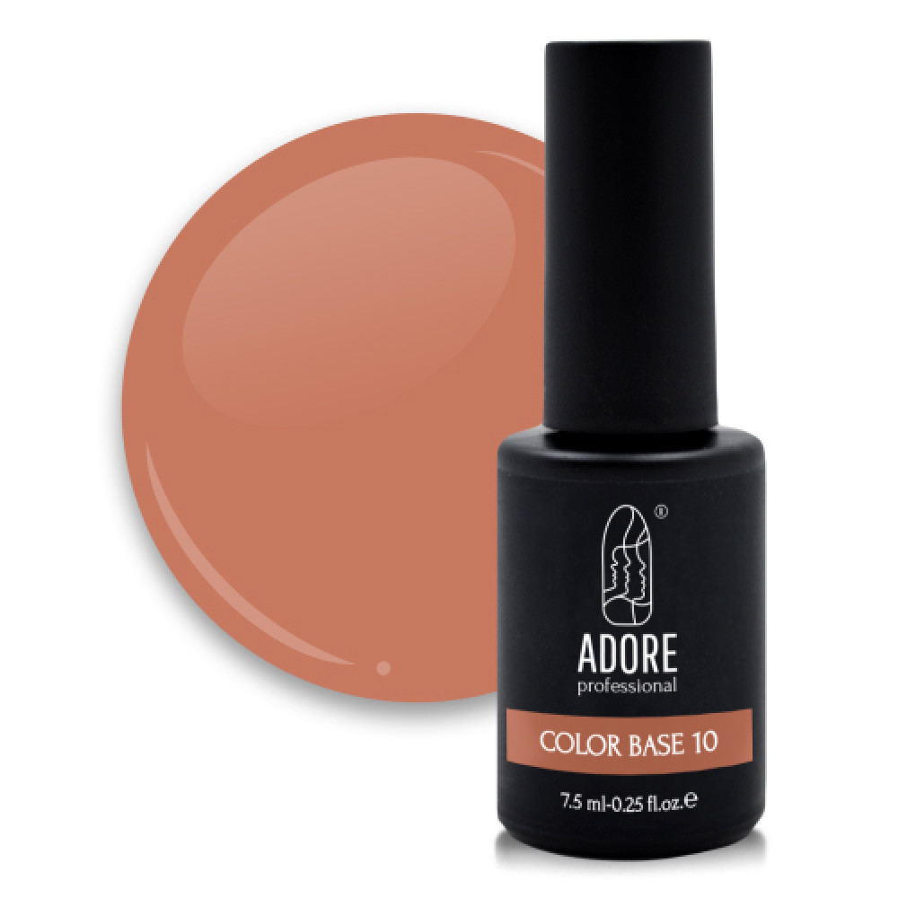 База цветная Adore Professional Color Base 10 Ambre. цвет рыже-коричневый. 7.5 мл