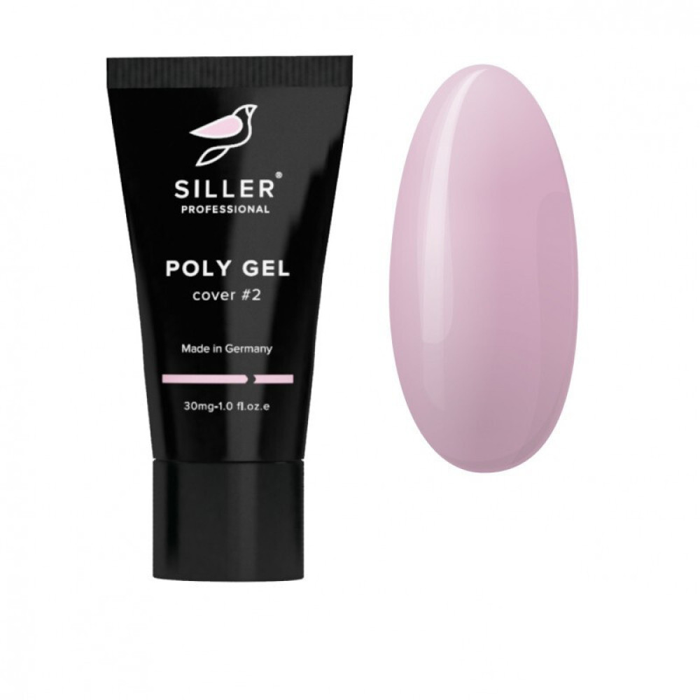 Полігель Siller Professional Poly Gel Cover 002. рожево-персиковий. 30 мл