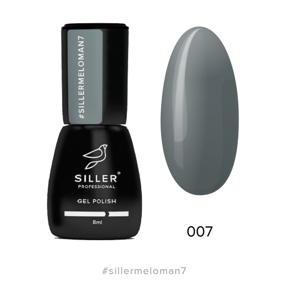 Гель-лак Siller Professional Meloman 007 стальной. 8 мл