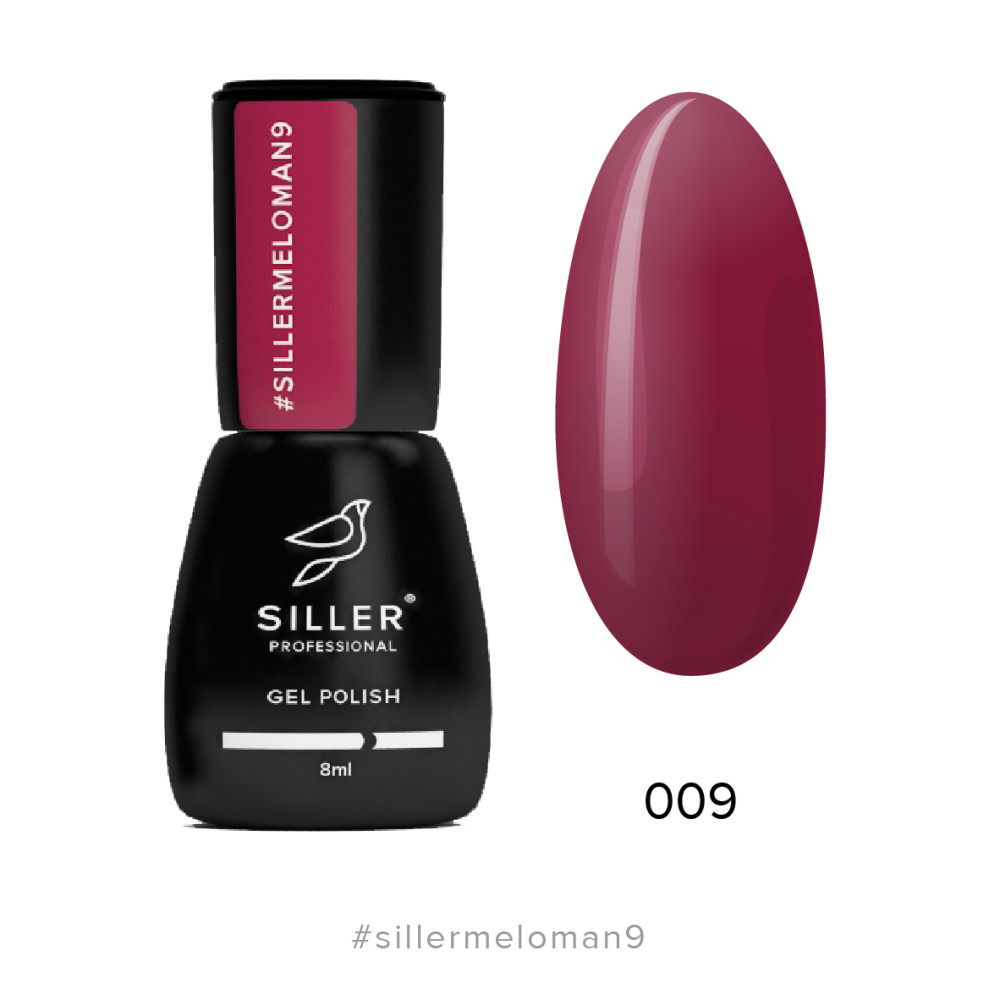 Гель-лак Siller Professional Meloman 009 рубиновый. 8 мл