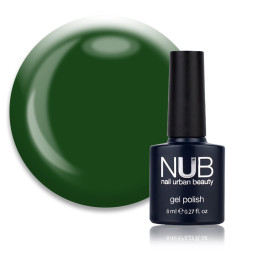 Гель-лак NUB 232 Peony Leaves насыщенный зеленый. 8 мл