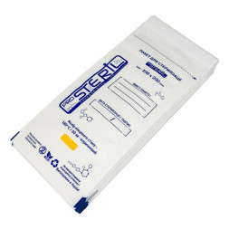 Крафт пакети Pro Steril для парової та повітряної стерилізації, 100х200 мм, 100 шт., колір білий