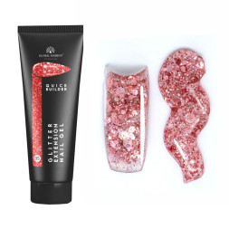 Полігель Global Fashion Glitter Extension Nail Gel 05.  з блискітками. 30 г