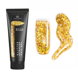 Полігель Global Fashion Glitter Extension Nail Gel 06.  з блискітками. 30 г