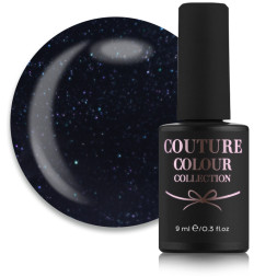 Гель-лак Couture Colour 174 чорний з шиммером. 9 мл