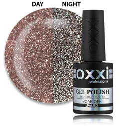 Гель-лак Oxxi Professional Disco Boom 006 пастельно-розовый светоотражающий 10 мл