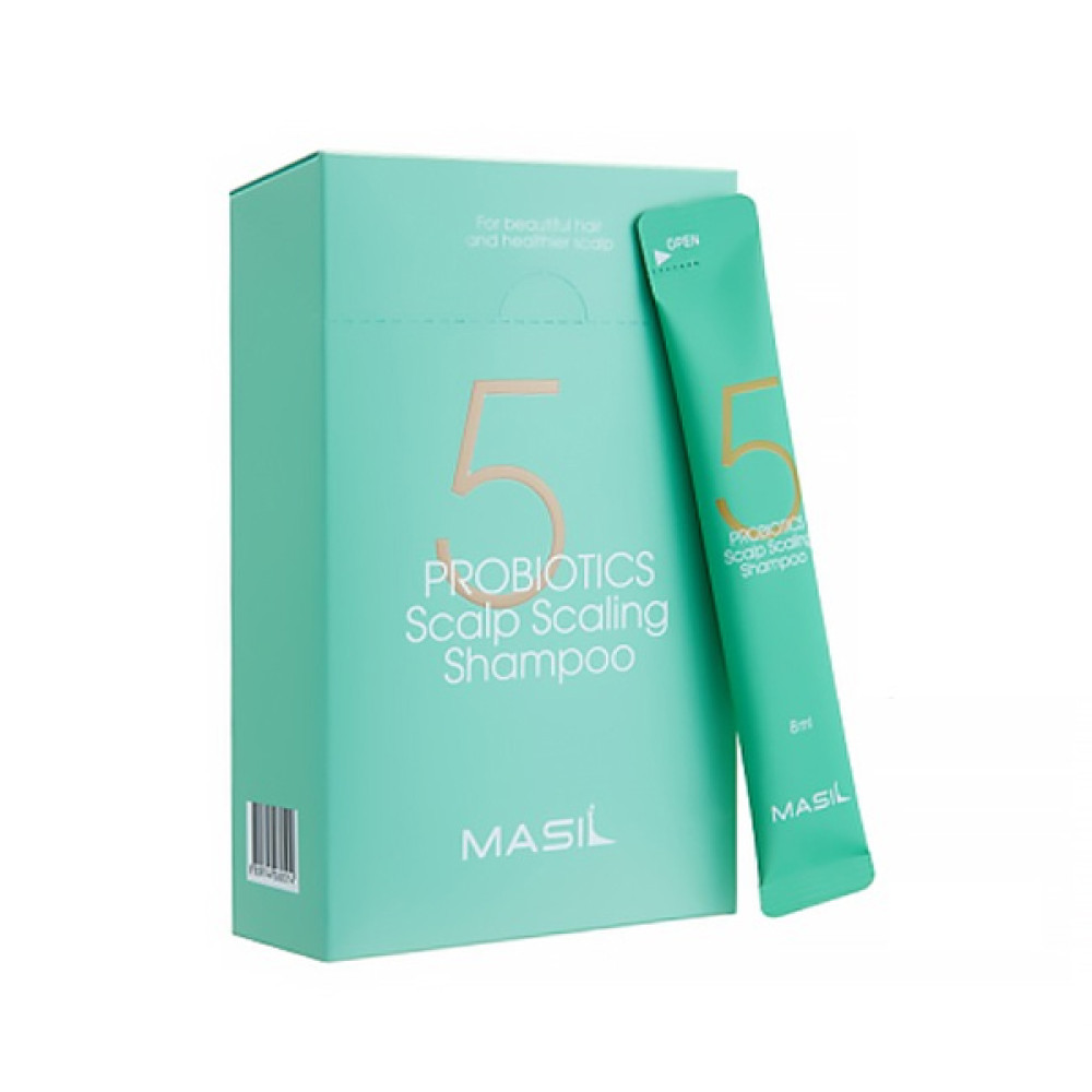 Шампунь для волосся Masil 5 Probiotics Scalp Scaling Shampoo глибоко очищуючий  пробіотиками. 8 мл