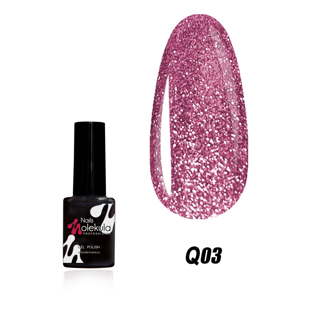 Гель-лак Nails Molekula Queens Secret Q03 розово-малиновое сияние. 6 мл