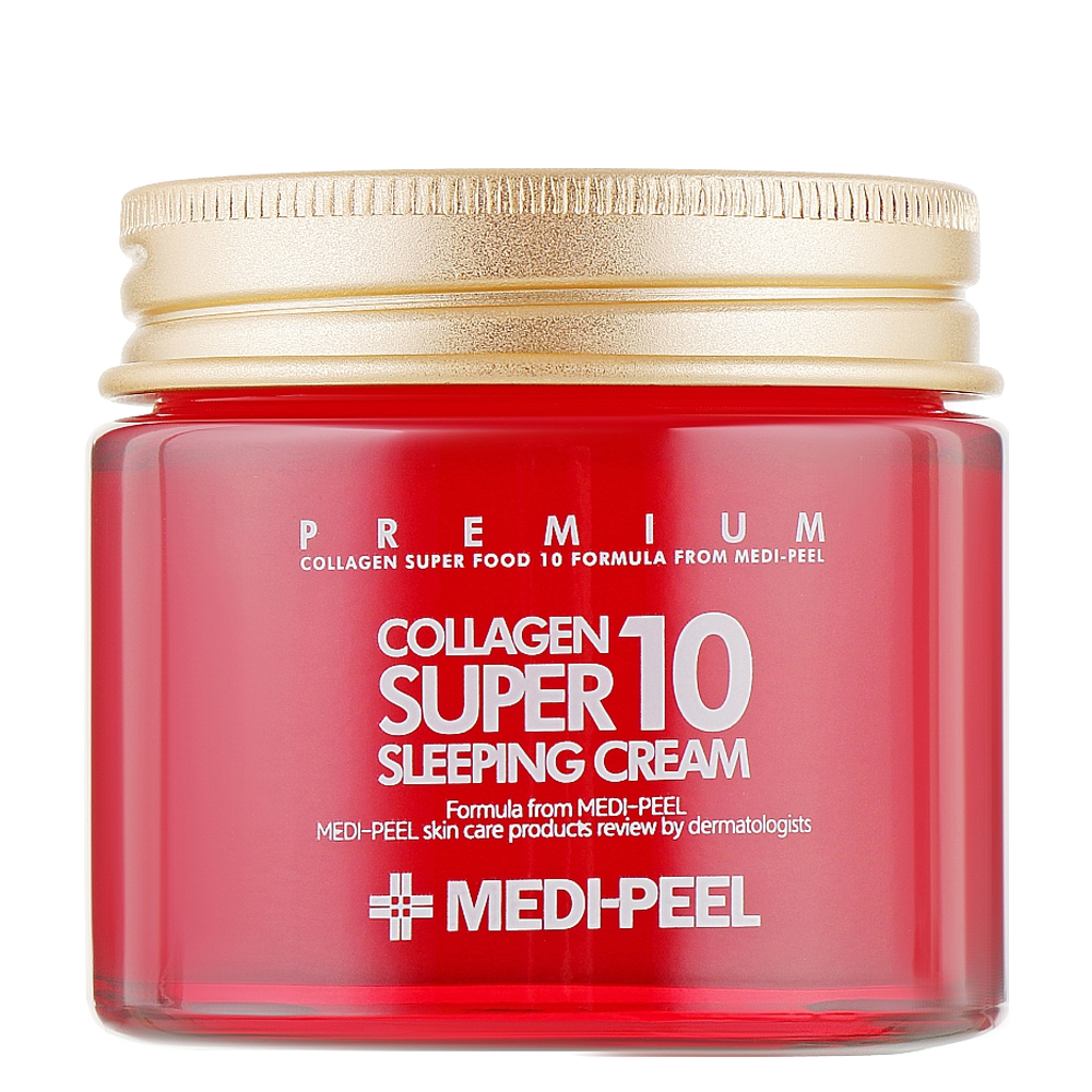 Ночной крем для лица Medi-Peel Collagen Super 10 Sleeping Cream омолаживающий с коллагеном. 70 мл