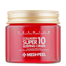 Нічний крем для обличчя Medi-Peel Collagen Super 10 Sleeping Cream. омолоджуючий з колагеном. 70 мл