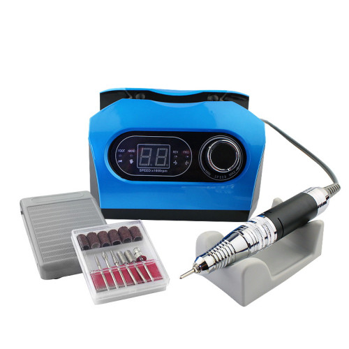 G-RAP HAMI ＆ CHERELLE FORTIERセット Фрезер Nail Drill Set Pro ZS-717. 35 000 обертів/хв. колір синій