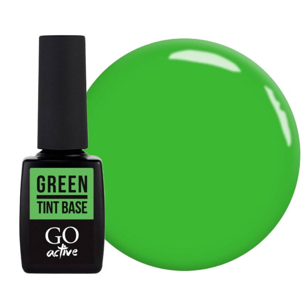 База цветная GO Active Tint Base 09 Green. зеленый. 10 мл