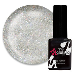 Гель-лак Nails Molekula 020 голографік срібло. 6 мл