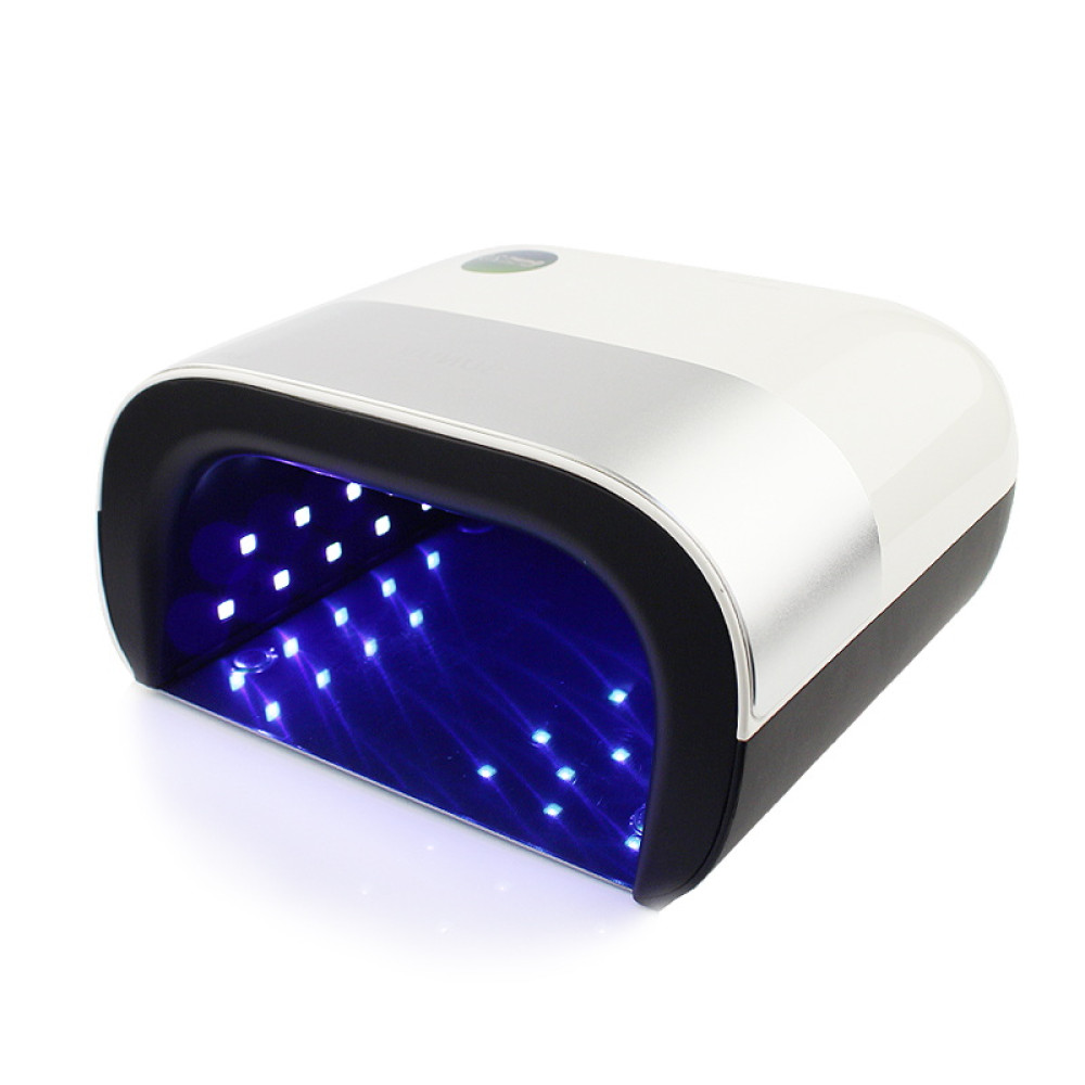УФ LED лампа светодиодная SUNUV Sun 3S 48 Вт с аккумулятором. таймер 10. 30. 60 и 99 сек. цвет белый с серебряной вставкой