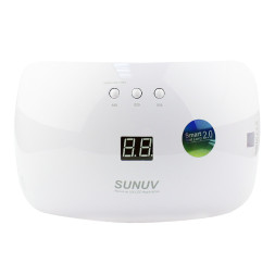 УФ LED лампа светодиодная SUNUV Sun 8 White 48 Вт. таймер 30. 60 и 99 сек. цвет белый