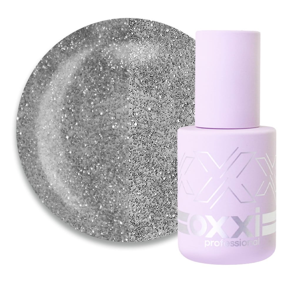 Гель-лак Oxxi Professional Disco Boom 016 сірий світловідбиваючий 10 мл