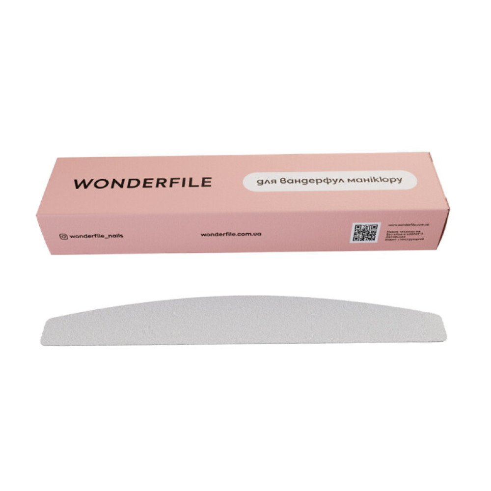 Сменные файлы для пилки Wonderfile 16.2x2.4 см 100 грит полумесяц 50 шт цвет белый
