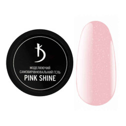 Гель моделирующий Kodi Professional Builder Self-Level Gel Pink Shine. розовый с глиттером. 30 мл