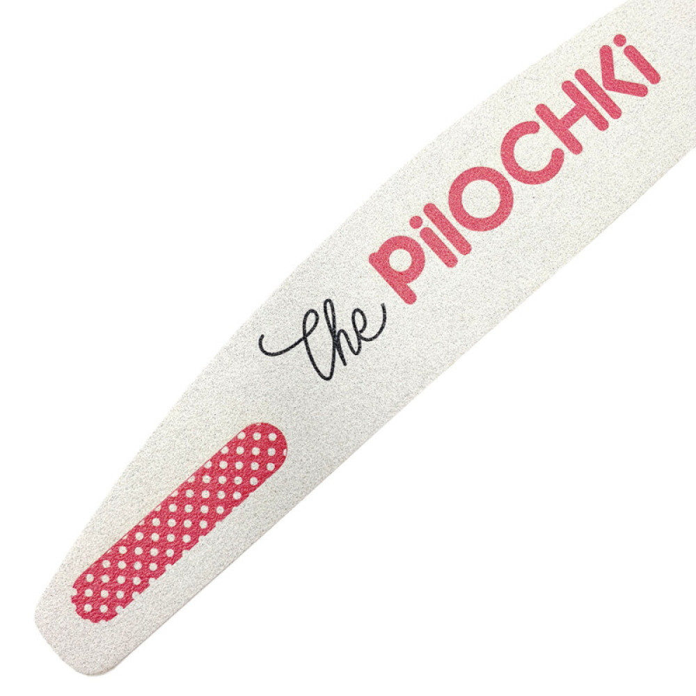 Пилка для ногтей The Pilochki 150/150 грит. 180 мм. полумесяц. цвет белый