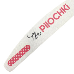 Пилка для нігтів The Pilochki 150/150 грит. 180 мм. півмісяць. колір білий