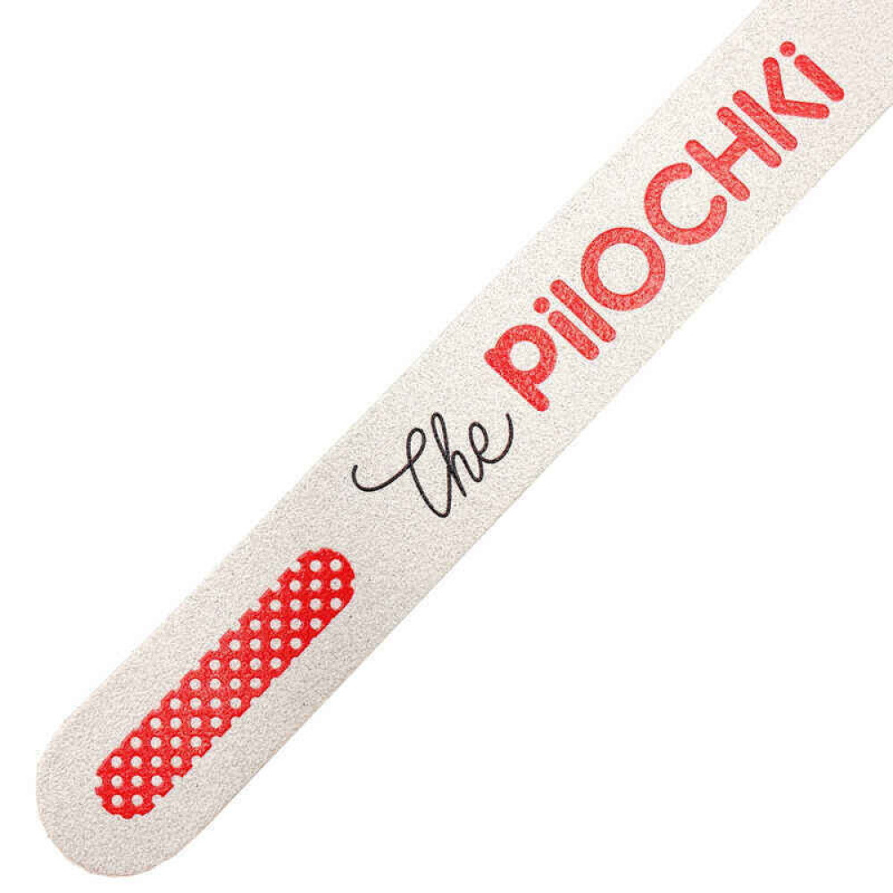 Пилка для ногтей The Pilochki 100/180, 180 мм, прямая, цвет белый