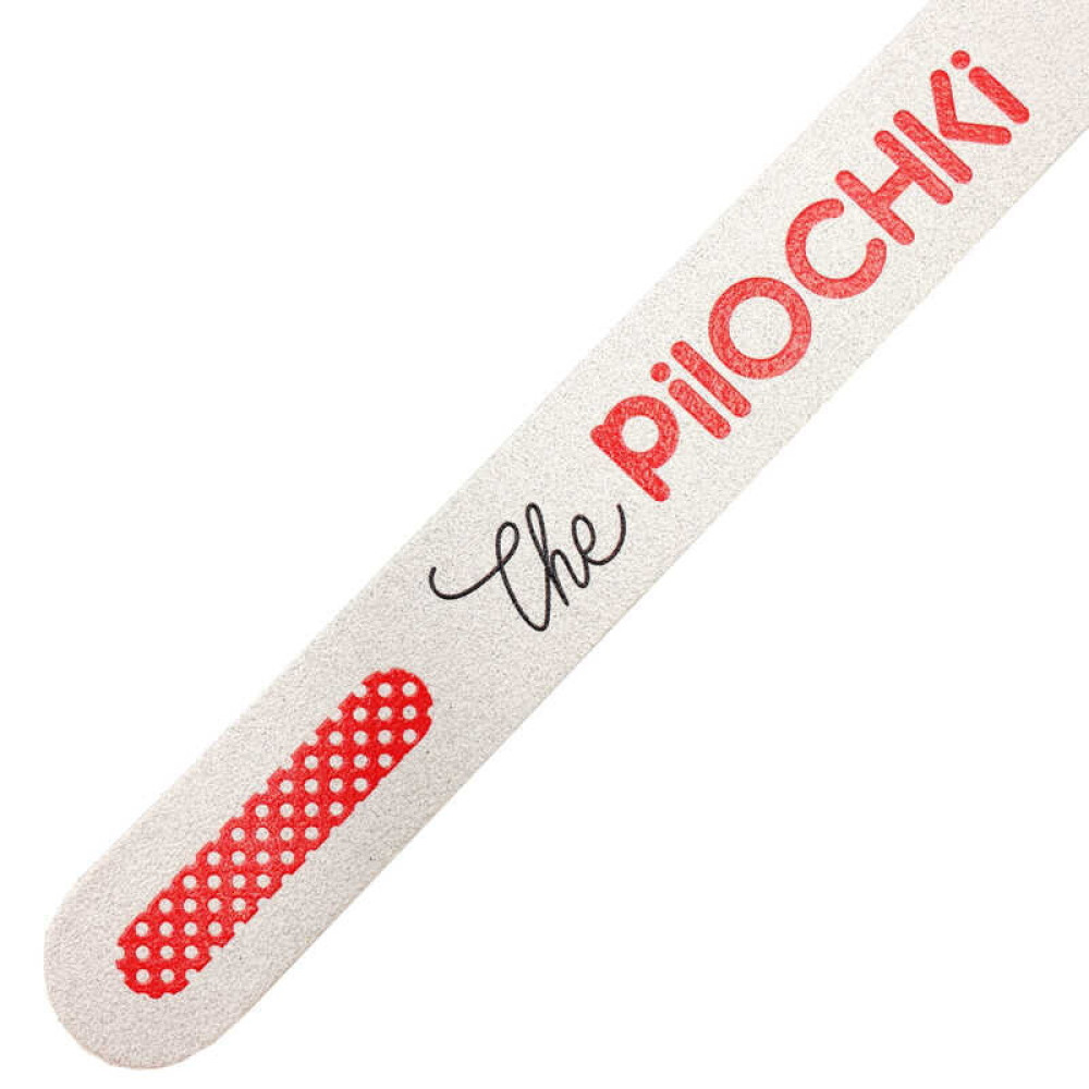 Пилка для ногтей The Pilochki 180/240. 180 мм. прямая. цвет белый