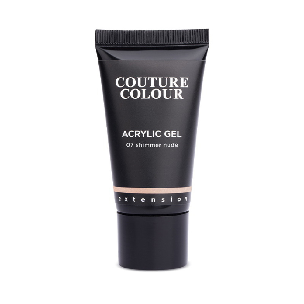 Акрил-гель Couture Colour Acrylic Gel 07 Shimmer Nude. нюд с шиммером. 30 мл
