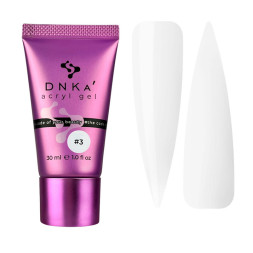 Акрил-гель DNKa Acryl Gel 0003 Paradise белый. 30 мл
