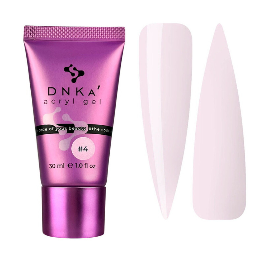 Акрил-гель DNKa Acryl Gel 0004 Silk ніжний рожевий. 30 мл