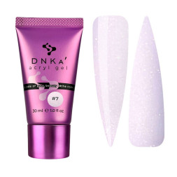 Акрил-гель DNKa Acryl Gel 0007 Elixir розовый с шиммером. 30 мл
