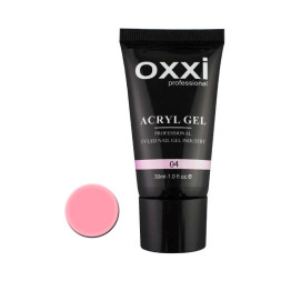Акрил-гель Oxxi Professional Aсryl Gel 004 теплийрожевий. 30 мл