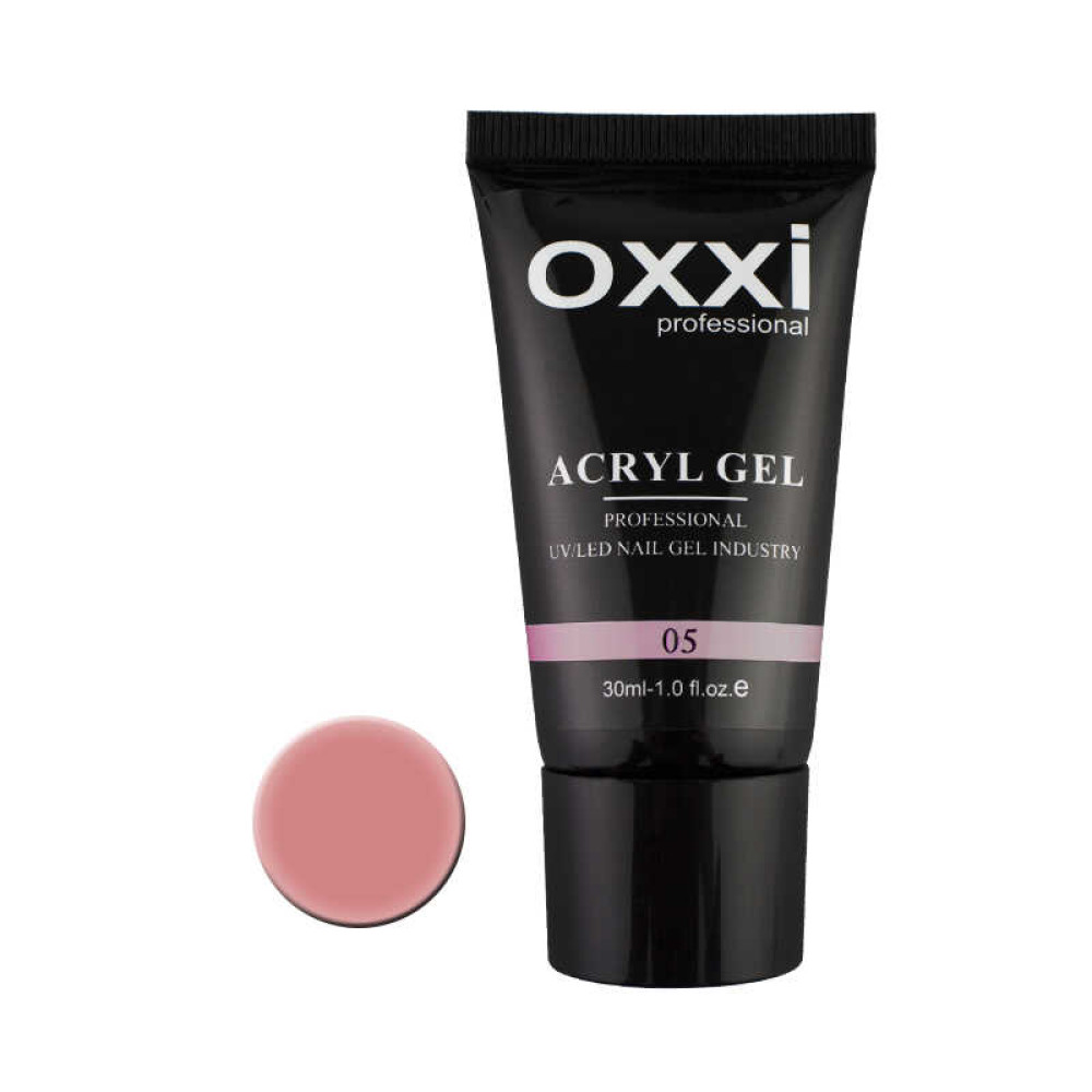 Акрил-гель Oxxi Professional Aсryl Gel 005 рожевий беж. 30 мл