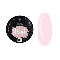 Акрил-гель Saga Professional Acryl Gel 03 світло рожевий. 13 мл