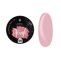 Акрил-гель Saga Professional Acryl Gel 05 рожевий нюд. 13 мл