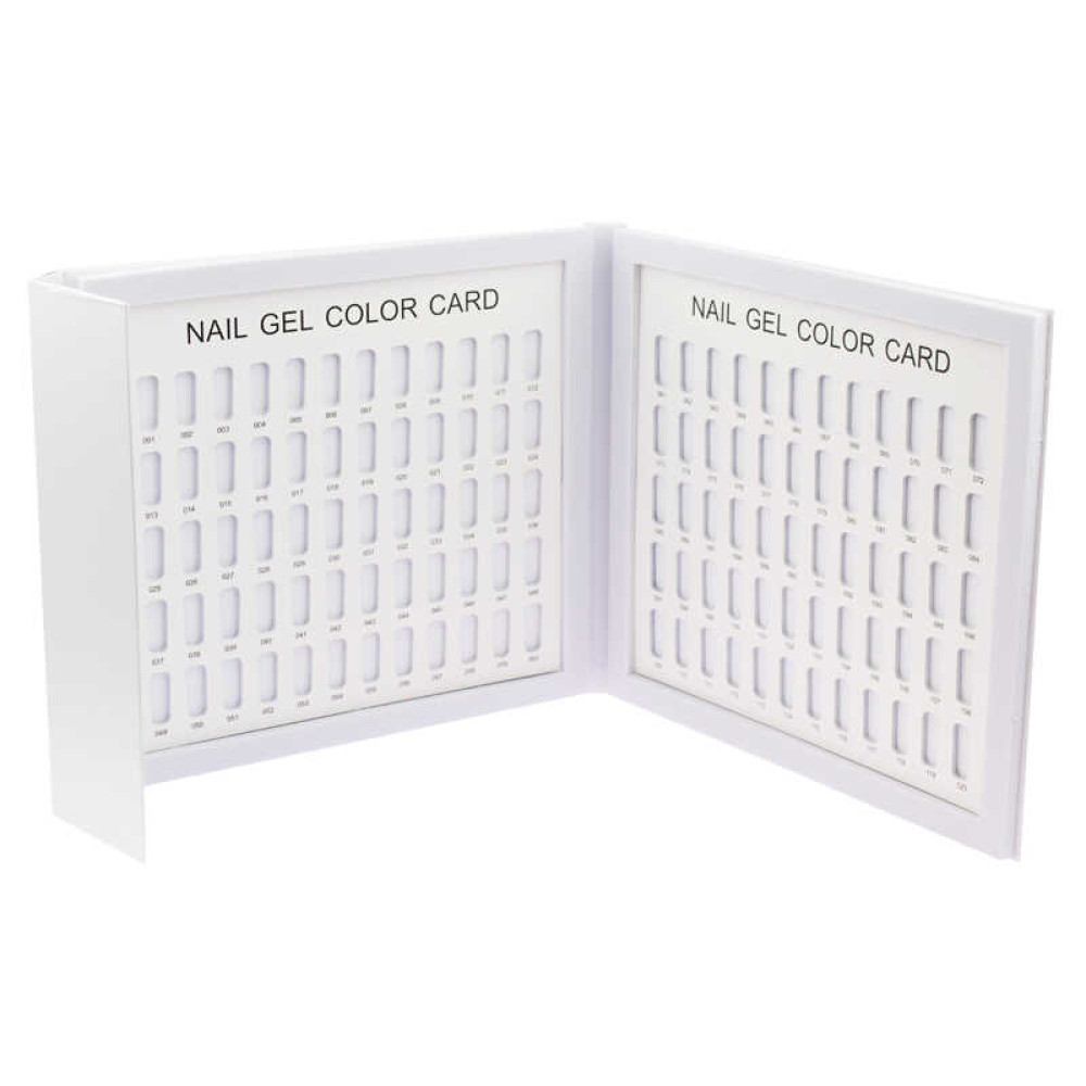 Альбом-дисплей на 120 типс Nail Gel Color Card, цвет белый