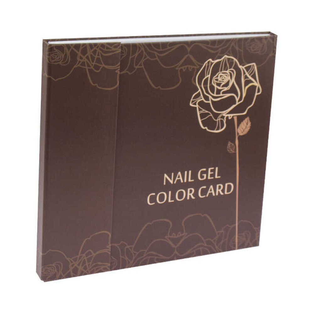 Альбом-дисплей на 120 типс Nail Gel Color Card, цвет шоколад