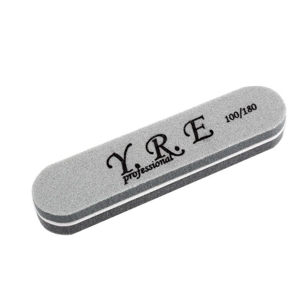 Баф-шлифовщик для ногтей YRE. 100/180. цвет серый